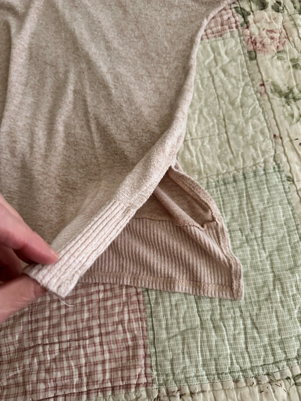 First Love Cream Boatneck Lightweight Sweater - Picture 5 of 7